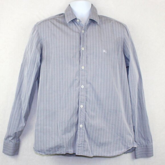 Burberry London Striped Shirt Mens Size 16.5/42 (L) - Picture 1 of 9